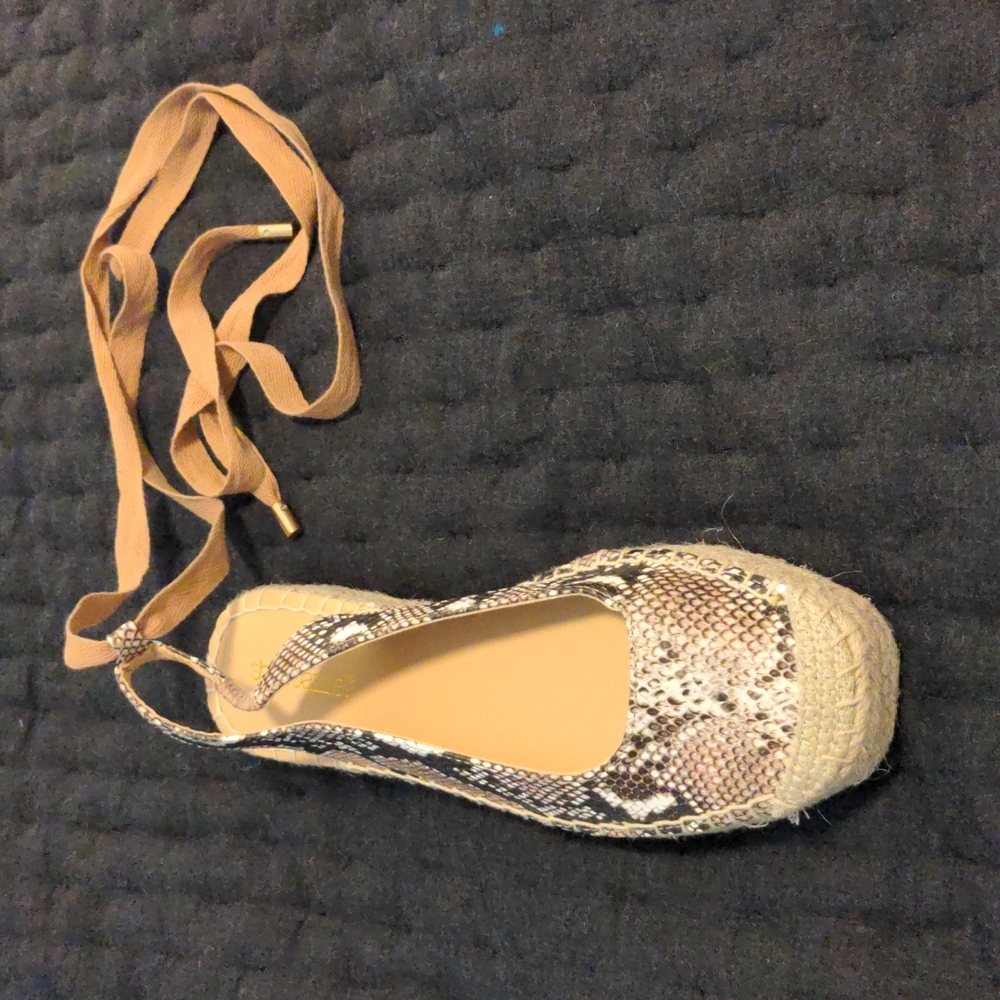Snake print slingback flats - Julianne